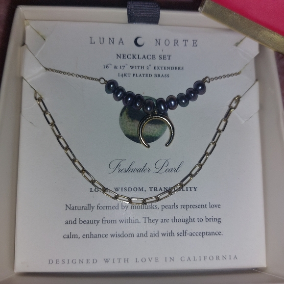 "Luna Norte" Chain Set Blue  Pearl - Picture 3 of 8